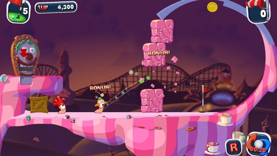 Worms Crazy Golf - Captura 4