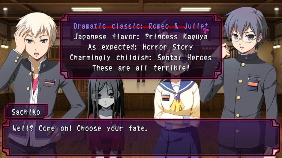 Corpse Party: Sweet Sachiko's Hysteric Birthday Bash - Captura 1
