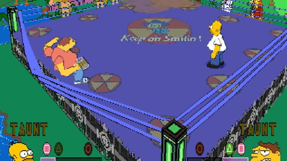 The Simpsons Wrestling - Captura 1
