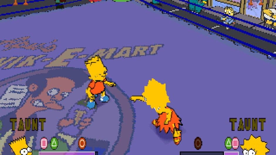 The Simpsons Wrestling - Captura 2