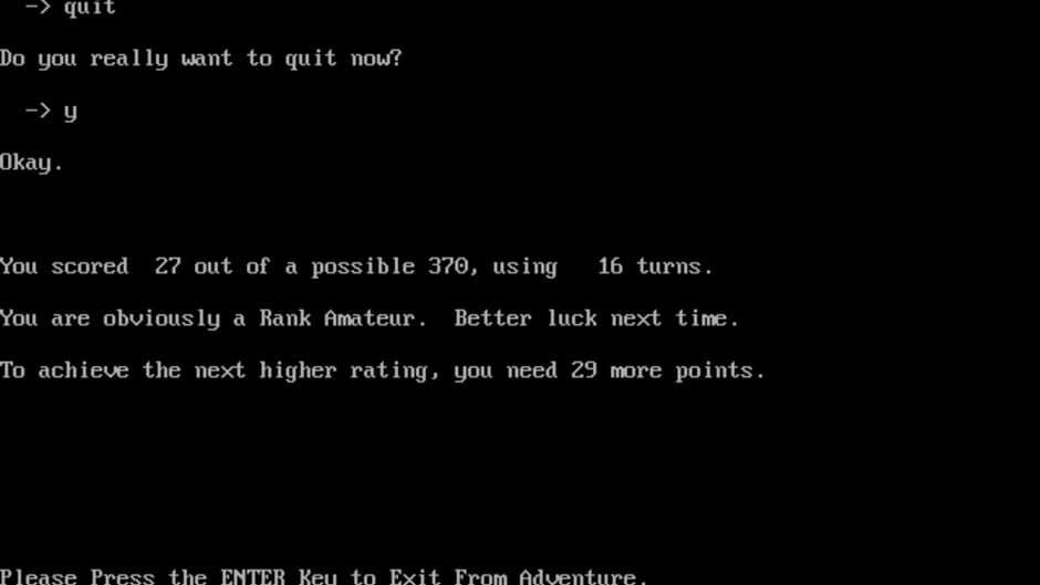 Colossal Cave Adventure - Captura 3