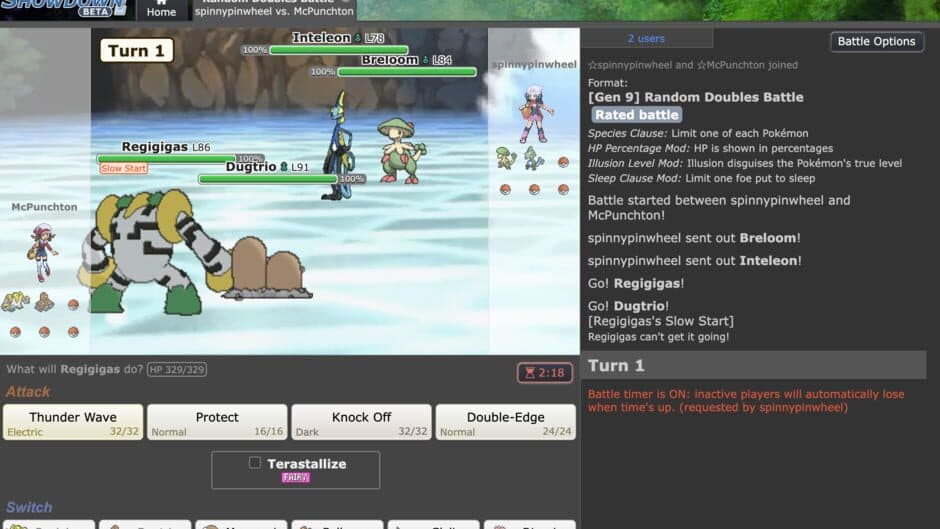 Pokémon Showdown - Captura 2
